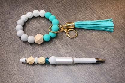 Beaded Wristlet & Pen Duo