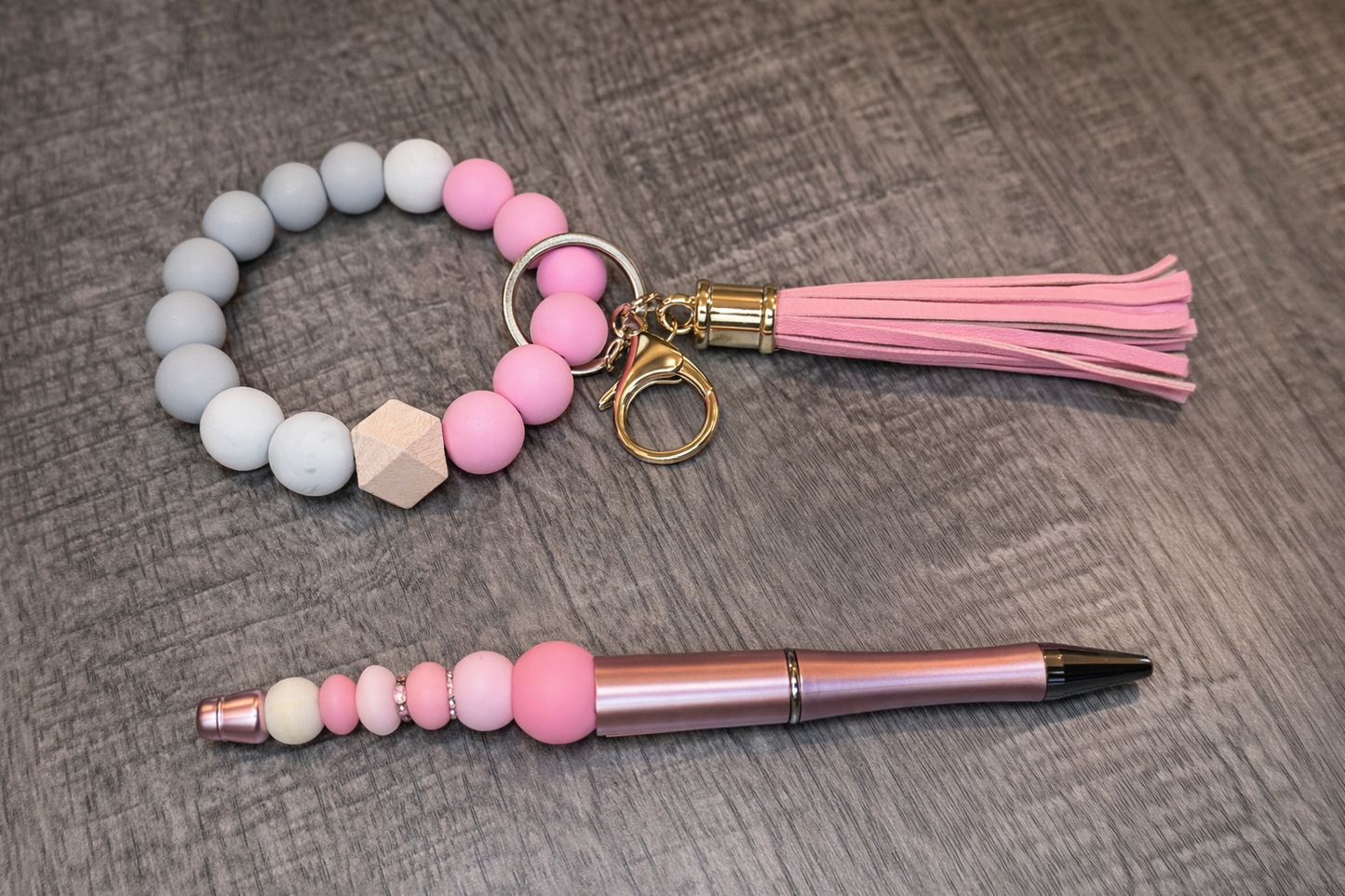 Beaded Wristlet & Pen Duo