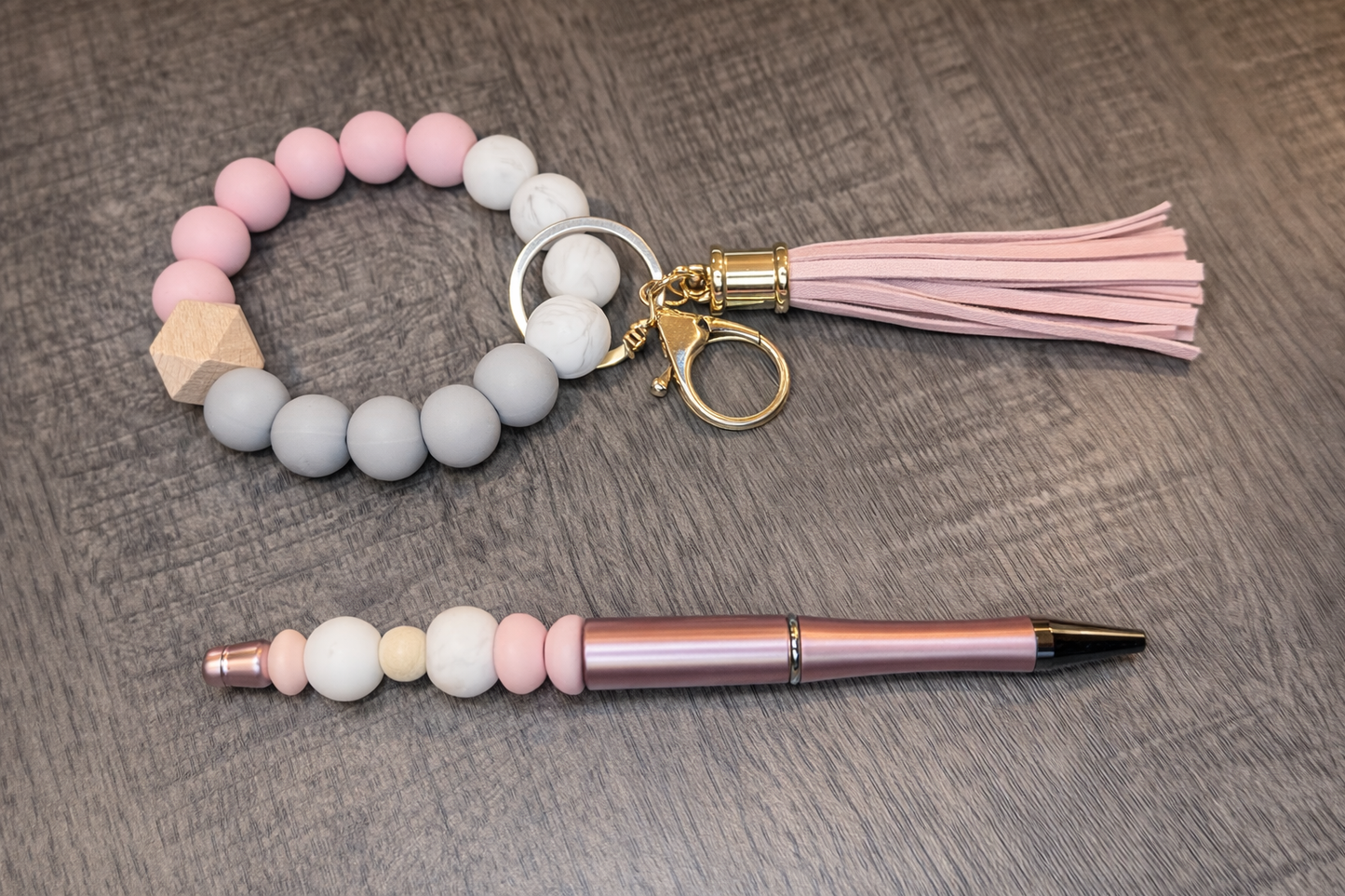 Beaded Wristlet & Pen Duo