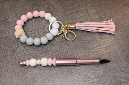 Beaded Wristlet & Pen Duo