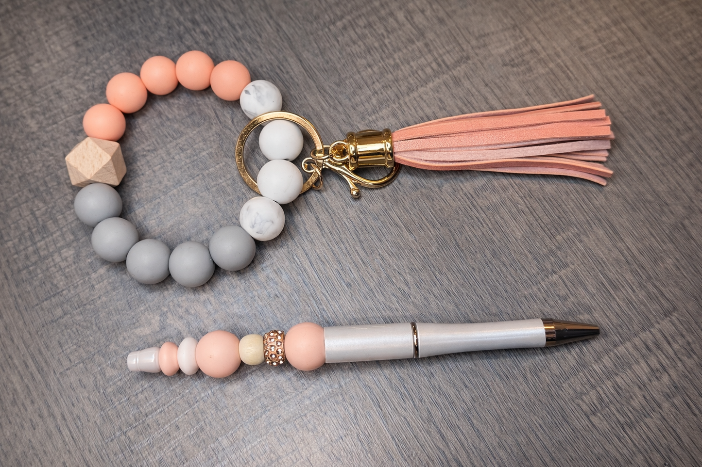 Beaded Wristlet & Pen Duo