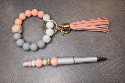 Beaded Wristlet & Pen Duo