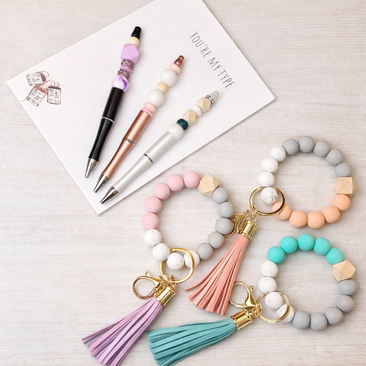 Beaded Wristlet & Pen Duo