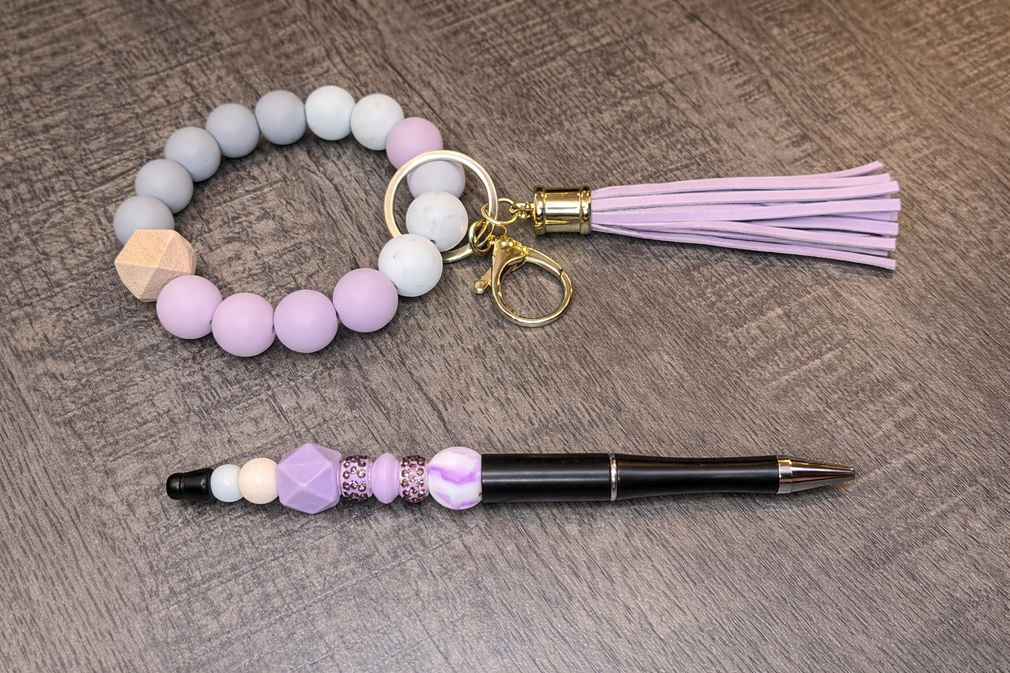 Beaded Wristlet & Pen Duo