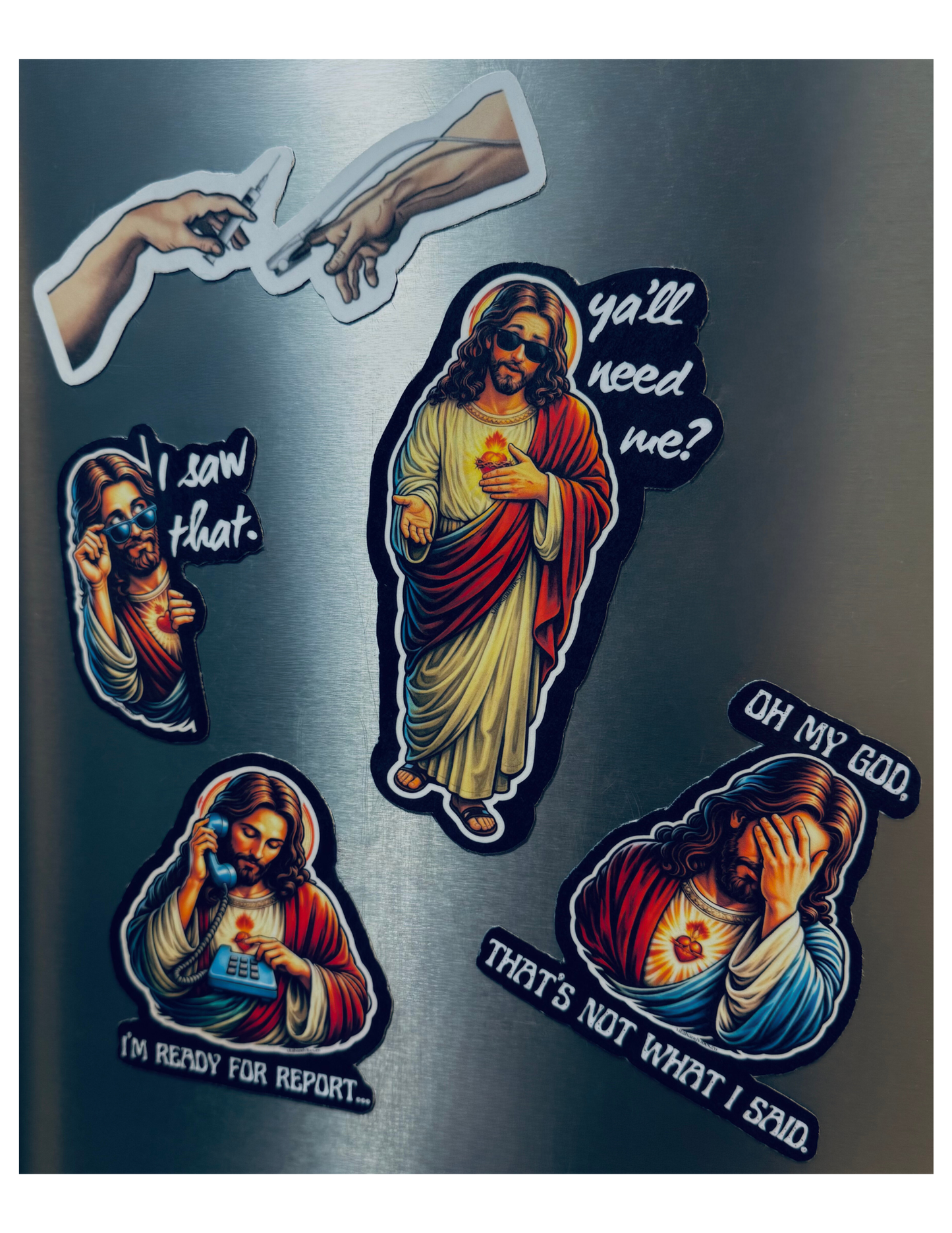 Jesus Nurse Humor Magnet Set (5-Pack)
